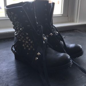 Ash Ryanna Studded Combat Boots